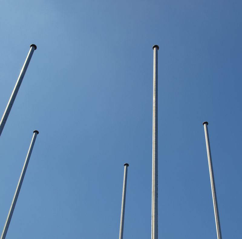 Wind-Resistant Flag Poles
